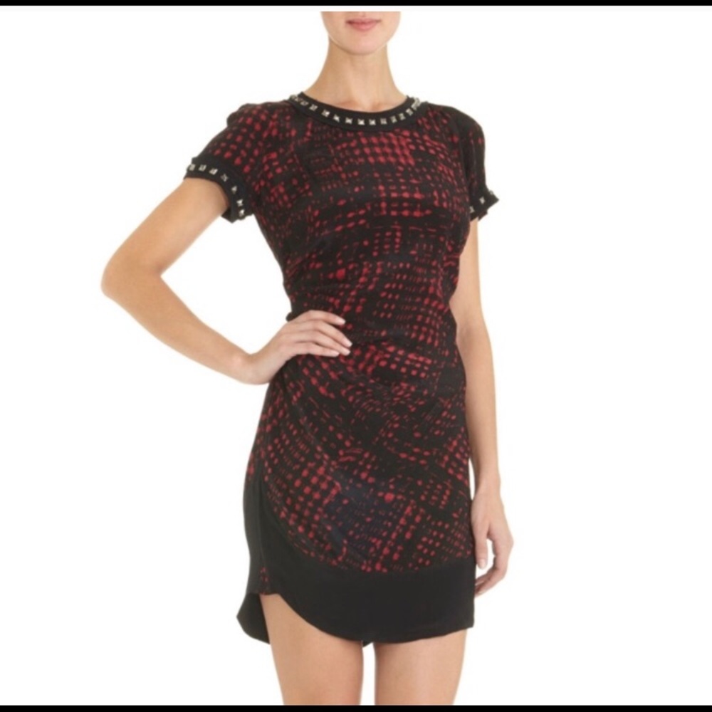 Isabel Marant Etoile silk studded dress